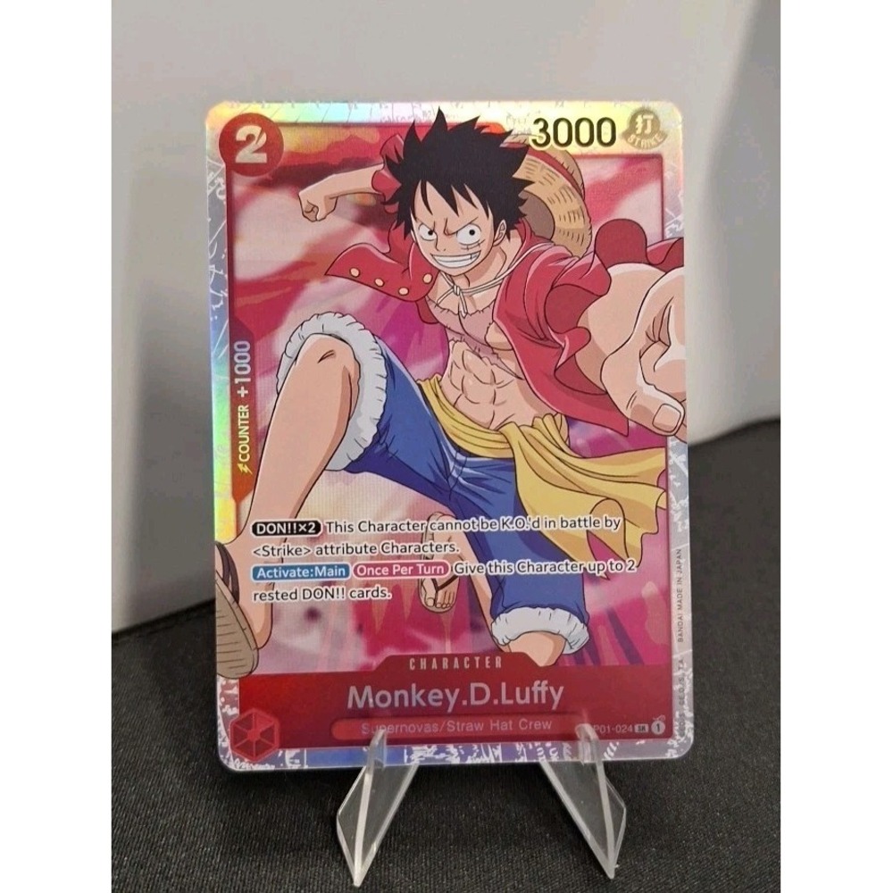 One Piece TCG Monkey.D.Luffy‎ OP01-024 SR Super Rare English Holo FOIL
